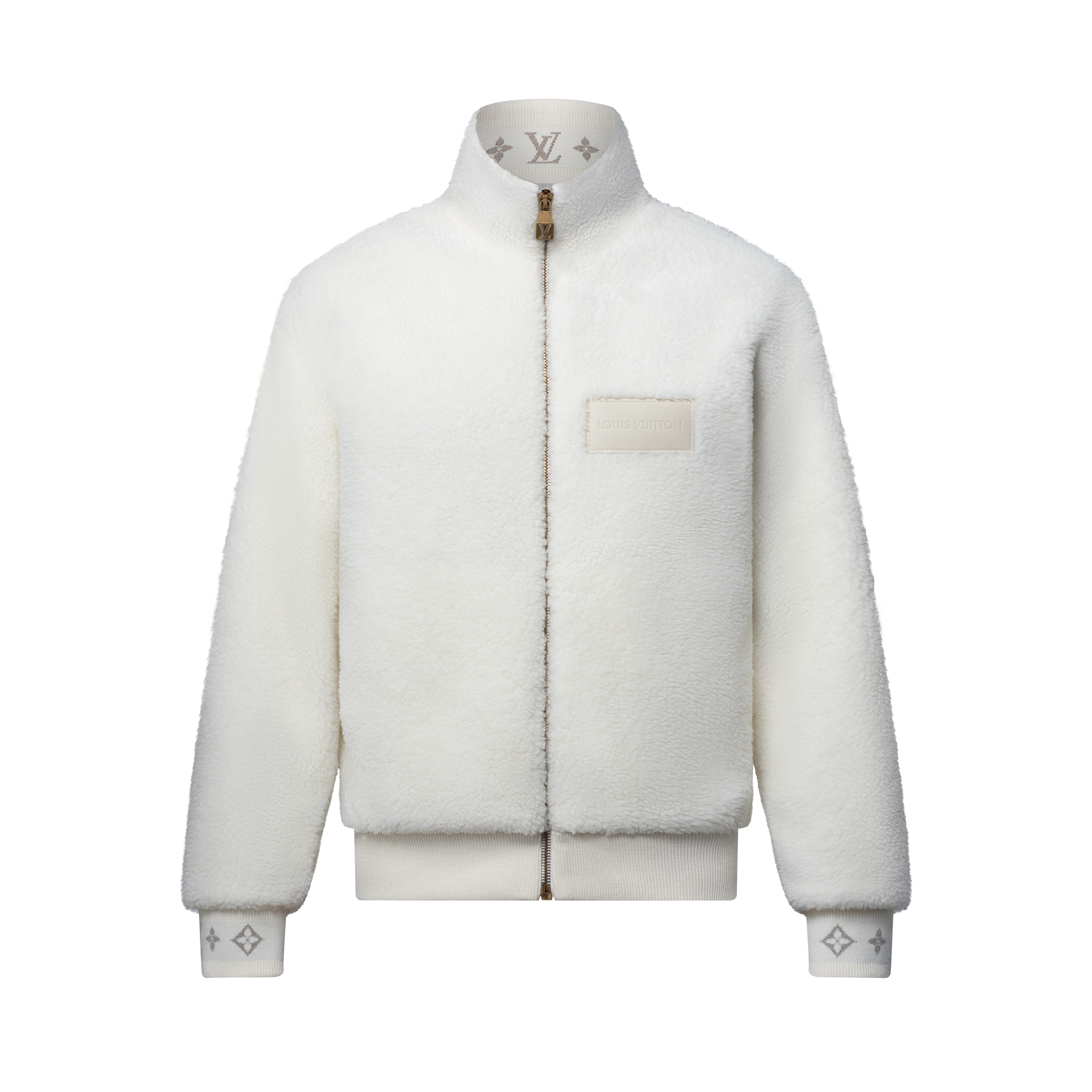 Blouson aus Fleece mit Patch aus Leder  Neuheiten Herren LV Ski | LOUIS VUITTON (Zoom)
