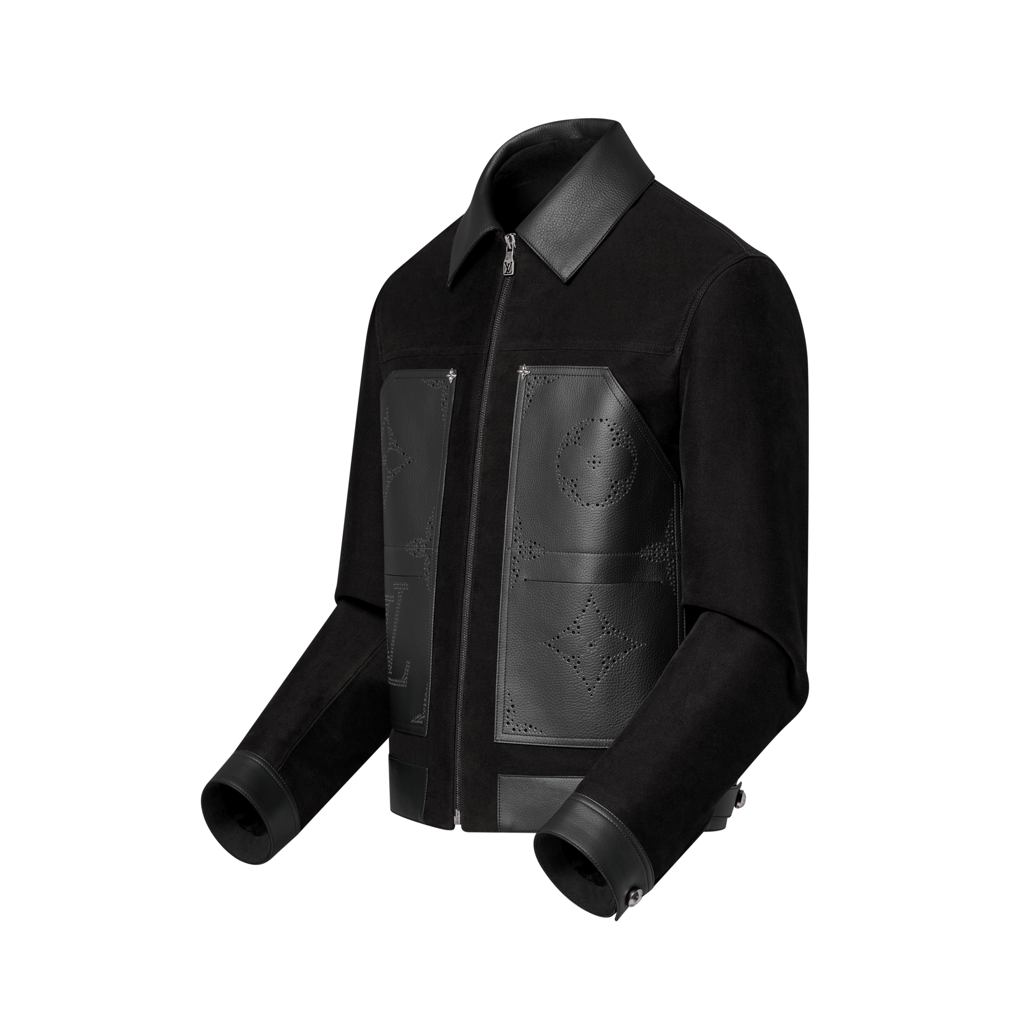 Blouson aus Leder im Workwear-Stil mit Monogram-Motiv  Herren Ready to Wear Jacken und Mäntel | LOUIS VUITTON (Zoom)