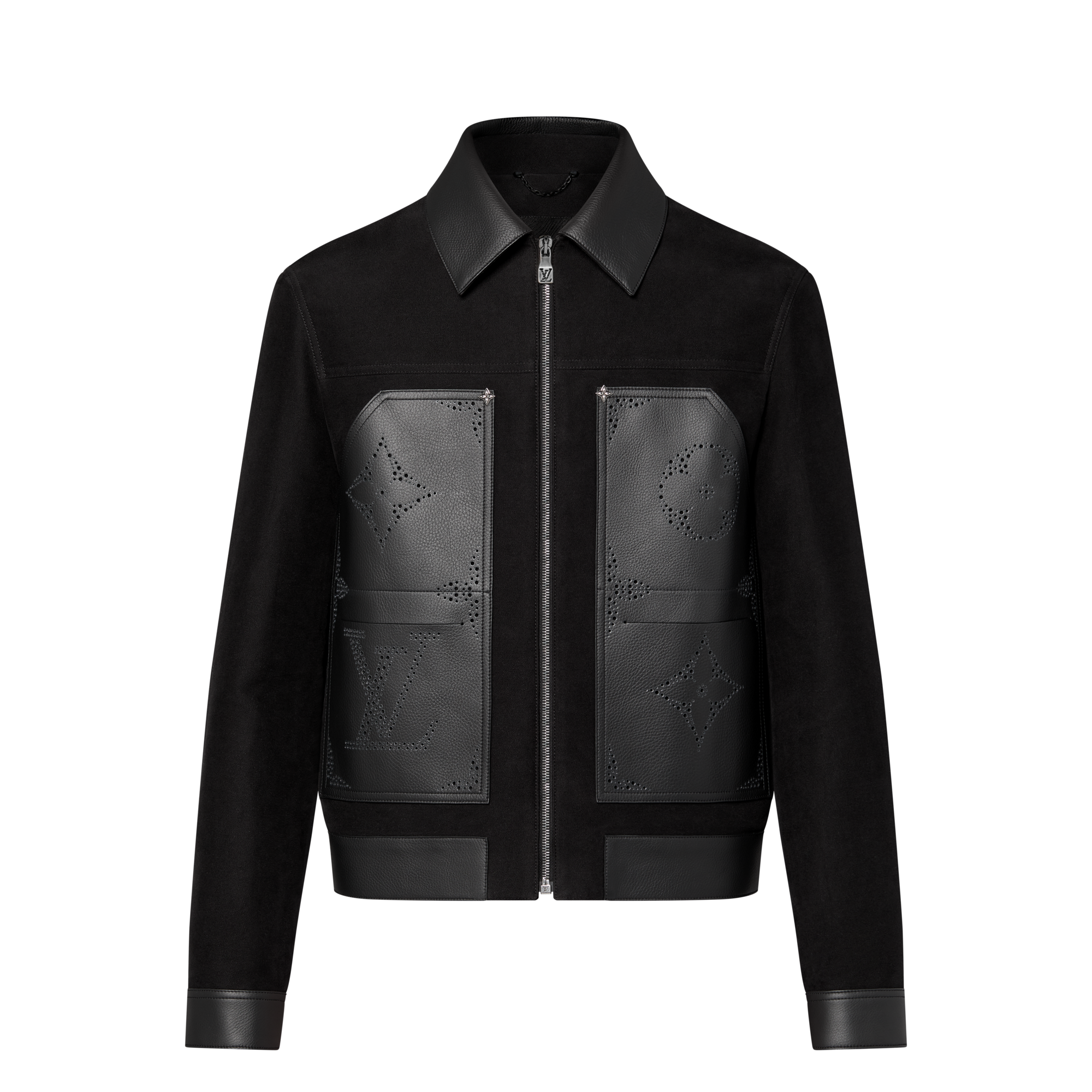 Blouson aus Leder im Workwear-Stil mit Monogram-Motiv  Herren Ready to Wear Jacken und Mäntel | LOUIS VUITTON (Zoom)