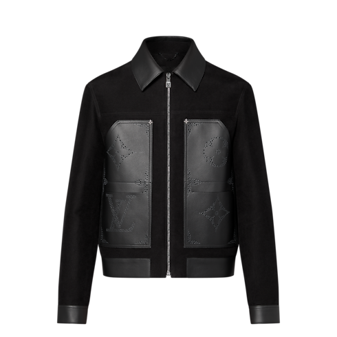 Blouson aus Leder im Workwear-Stil mit Monogram-Motiv Herren Ready to Wear Jacken und Mäntel | LOUIS VUITTON (Zoom)