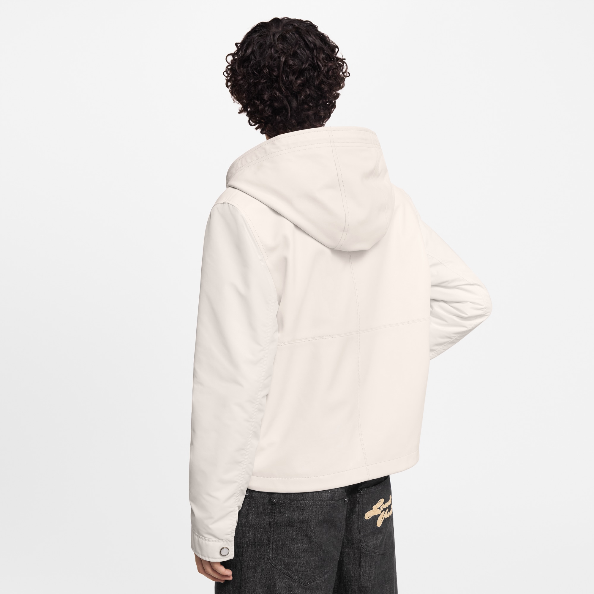 Blouson aus Leder mit Kapuze  Herren Ready to Wear Jacken und Mäntel | LOUIS VUITTON (Zoom)