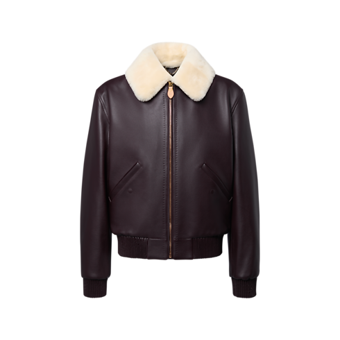 Blouson aus Leder mit Kragen aus Lammfell Herren Ready to Wear Vollständige Ready to Wear | LOUIS VUITTON (Zoom)