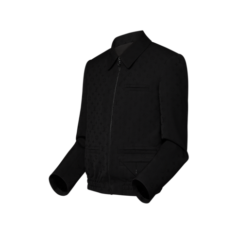 Blouson aus Monogram-Jacquardgewebe mit Paspeltaschen Herren Ready to Wear Jacken und Mäntel | LOUIS VUITTON (Zoom)