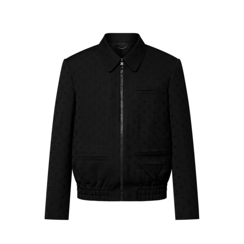 Blouson aus Monogram-Jacquardgewebe mit Paspeltaschen Herren Ready to Wear Jacken und Mäntel | LOUIS VUITTON (Zoom)