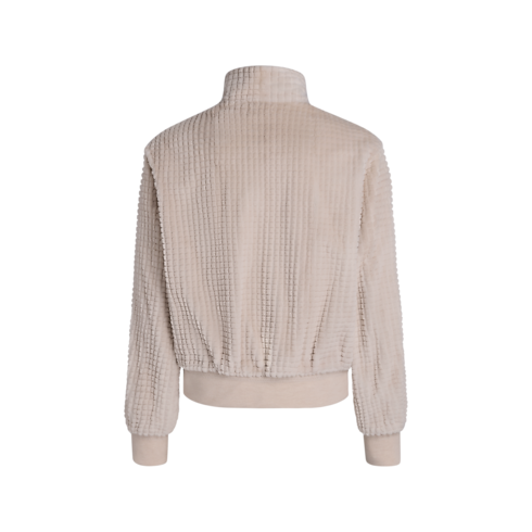 Blouson aus Pelz mit Reißverschluss back view