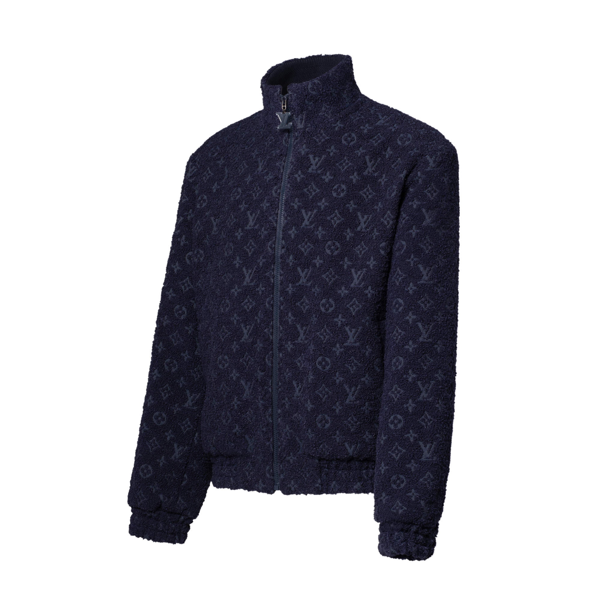 Blouson aus Woll-Bouclette mit Reißverschluss und Monogram  Herren Ready to Wear Jacken und Mäntel | LOUIS VUITTON (Zoom)