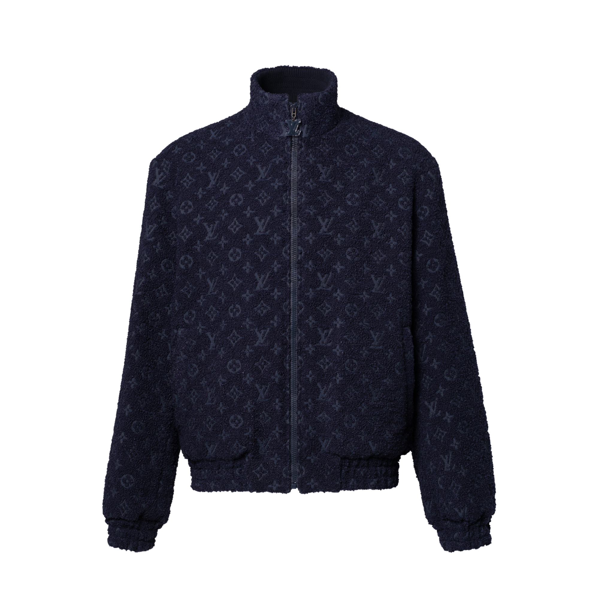 Blouson aus Woll-Bouclette mit Reißverschluss und Monogram  Herren Ready to Wear Jacken und Mäntel | LOUIS VUITTON (Zoom)