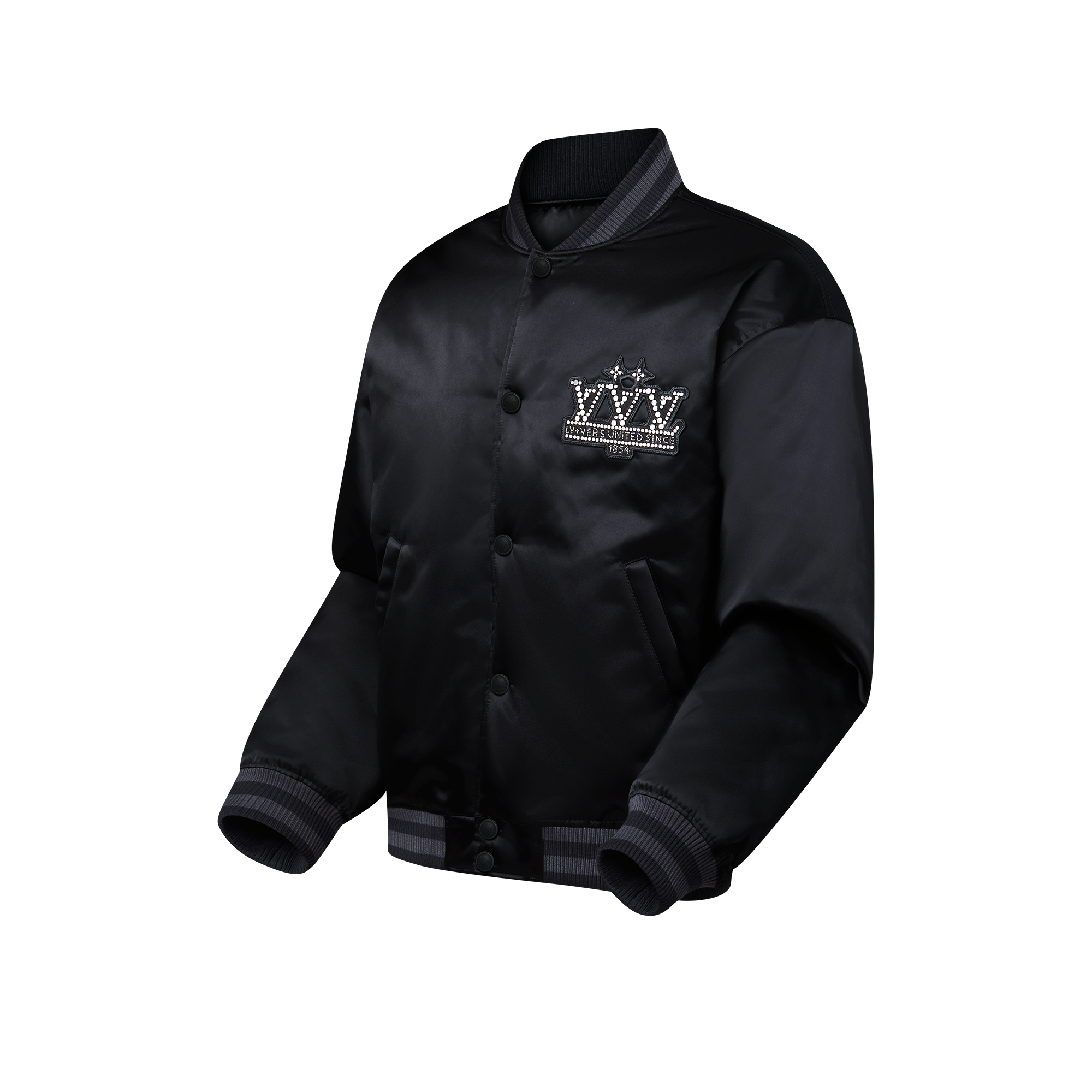 Blouson im Baseball-Stil aus Nylon mit Verzierungen  Herren Ready to Wear Jacken und Mäntel | LOUIS VUITTON (Zoom)