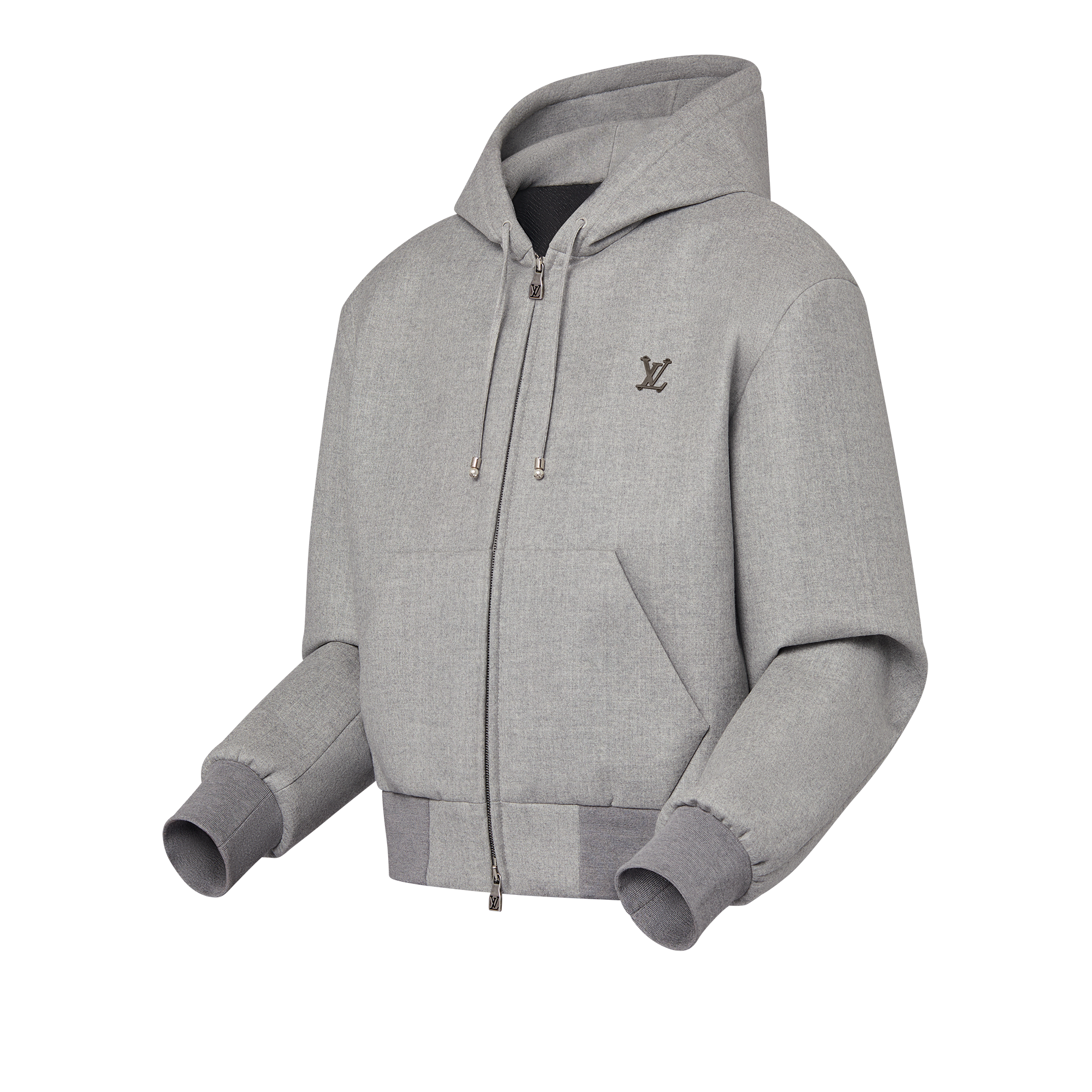 Blouson im Maßkonfektions-Stil aus technischer Wolle mit Kapuze  Herren Ready to Wear Jacken und Mäntel | LOUIS VUITTON (Zoom)
