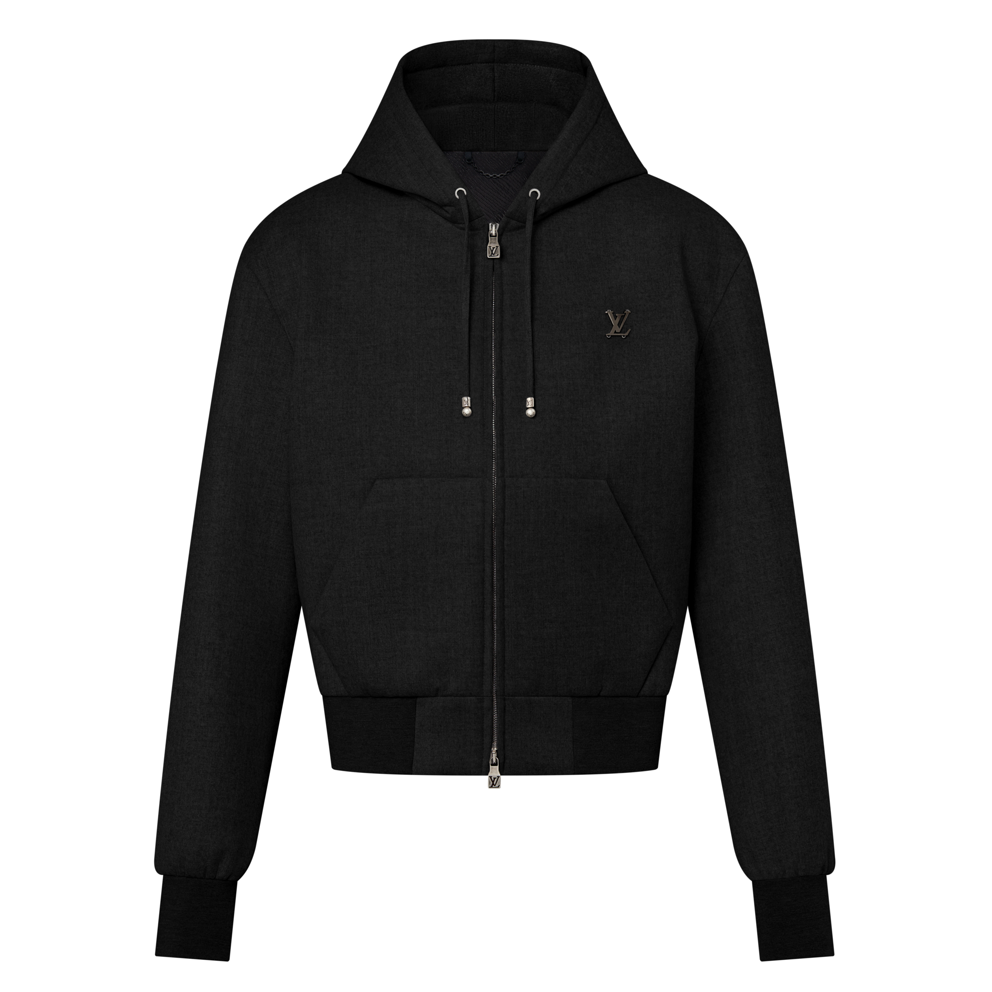 Blouson im Maßkonfektions-Stil aus technischer Wolle mit Kapuze  Herren Ready to Wear Jacken und Mäntel | LOUIS VUITTON (Zoom)