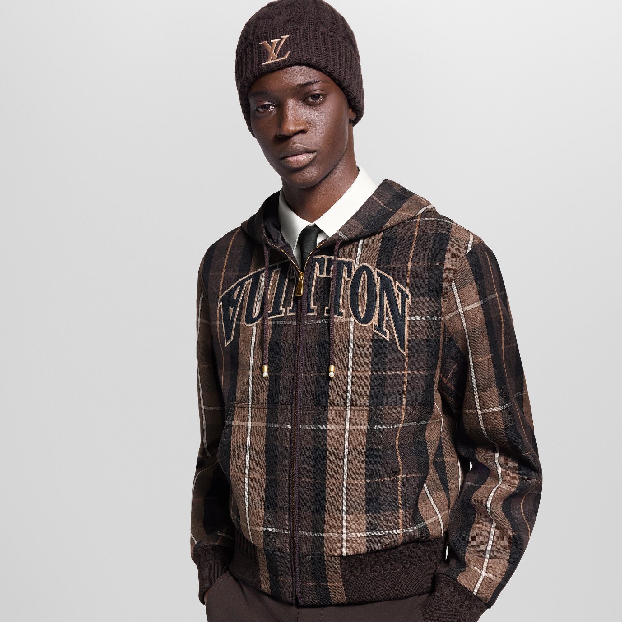 Blouson im Maßkonfektionsstil mit Kapuze  Herren Ready to Wear Jacken und Mäntel | LOUIS VUITTON (Zoom)