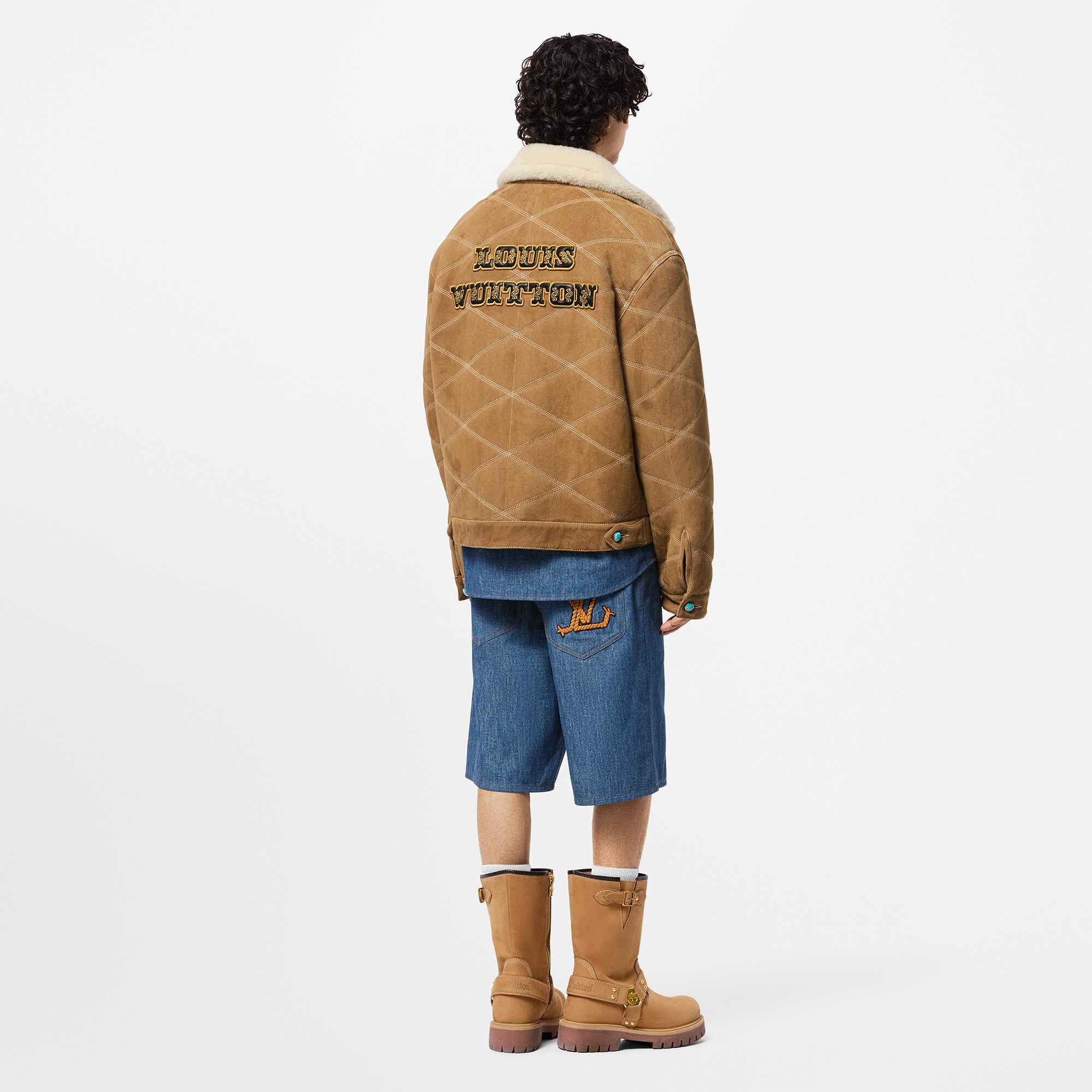 Blouson im Workwear-Stil mit Lammfell und Stickereien  Herren Ready to Wear Jacken und Mäntel | LOUIS VUITTON (Zoom)