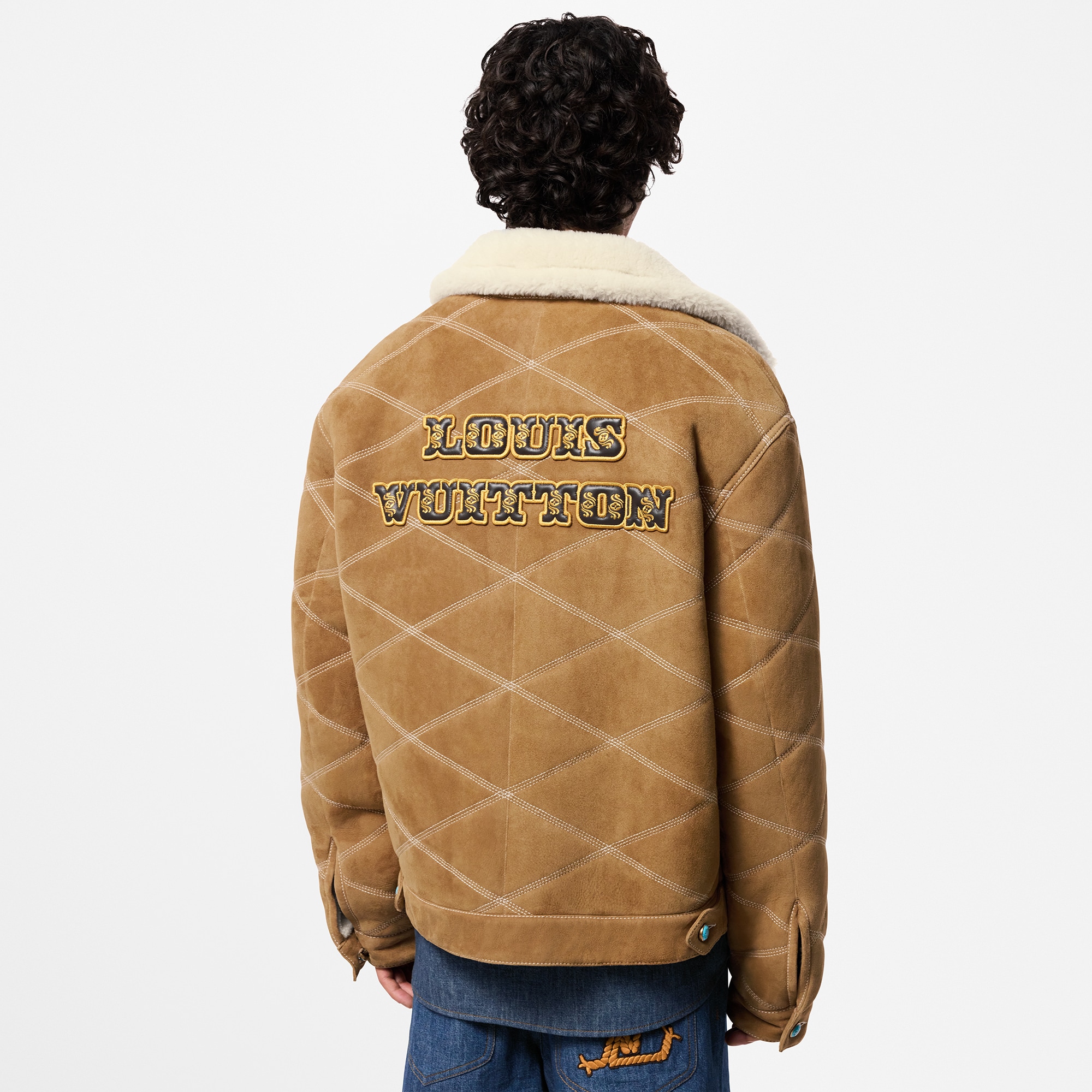 Blouson im Workwear-Stil mit Lammfell und Stickereien  Herren Ready to Wear Jacken und Mäntel | LOUIS VUITTON (Zoom)