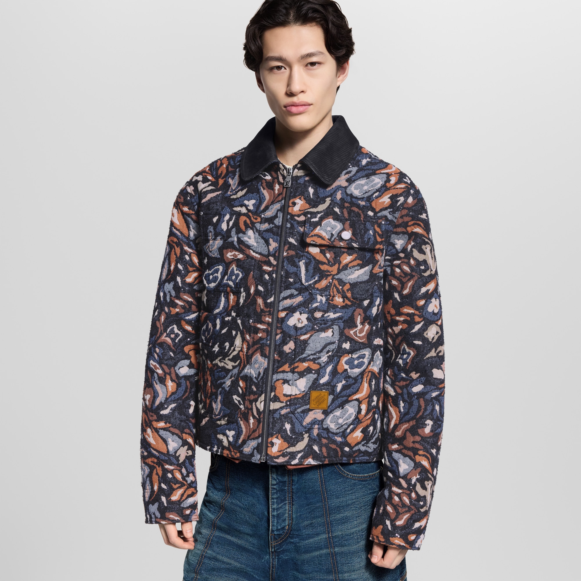 Blouson im Workwear-Stil mit Paillettenstickerei  Herren Ready to Wear Jacken und Mäntel | LOUIS VUITTON (Zoom)