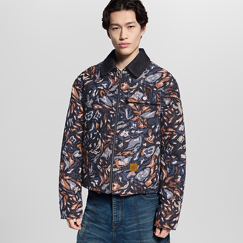 Blouson im Workwear-Stil mit Paillettenstickerei Herren Ready to Wear Jacken und Mäntel | LOUIS VUITTON (Zoom)