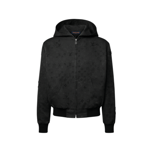 Blouson mit Kapuze und Monogram Surplus-Verzierung front view