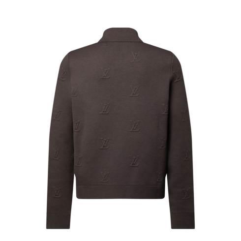 Blouson mit Reißverschluss und geprägtem LV Blason-Motiv Herren Ready to Wear Vollständige Ready to Wear | LOUIS VUITTON (Zoom)