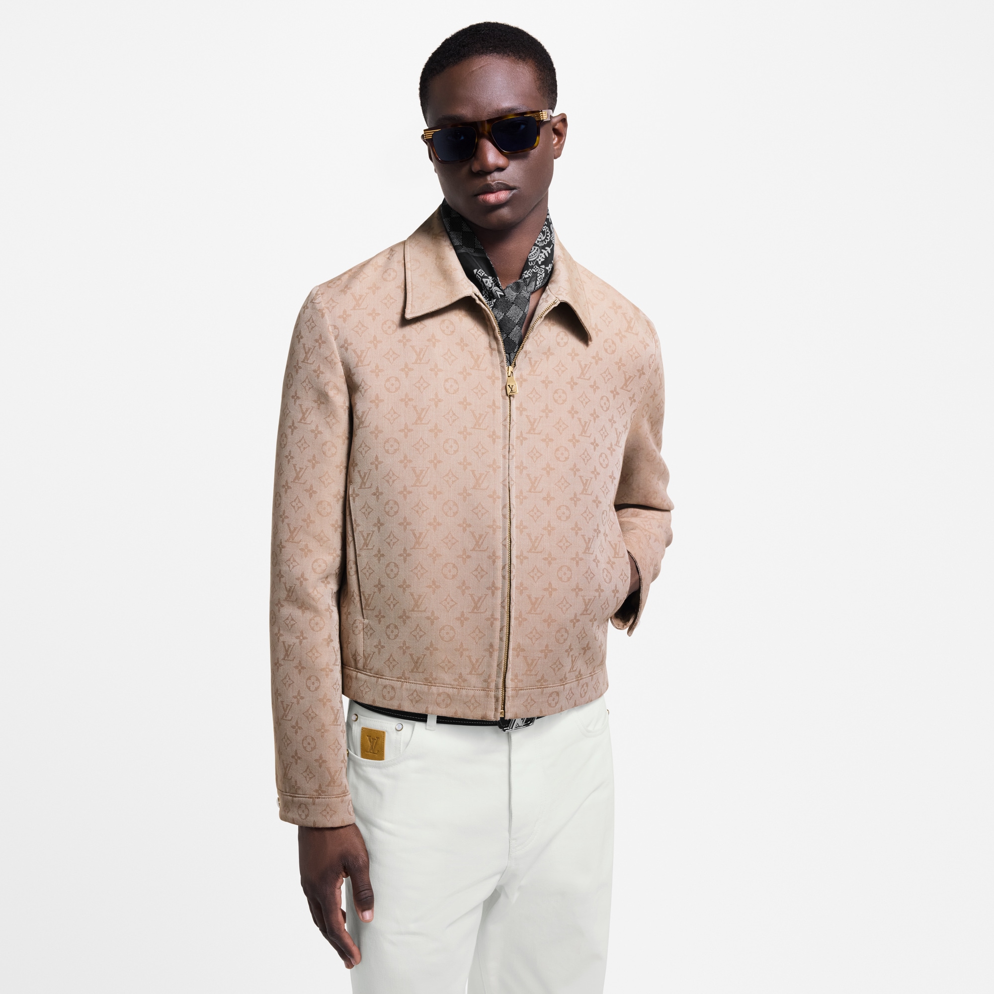 Blouson mit Reißverschluss und Monogram-Motiv  Herren Ready to Wear Jacken und Mäntel | LOUIS VUITTON (Zoom)