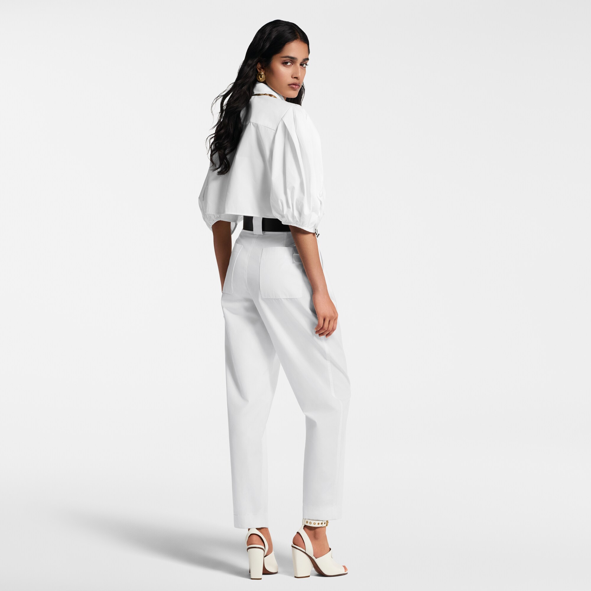 Bluse mit Puffärmeln  Damen Ready to Wear Tops | LOUIS VUITTON (Zoom)