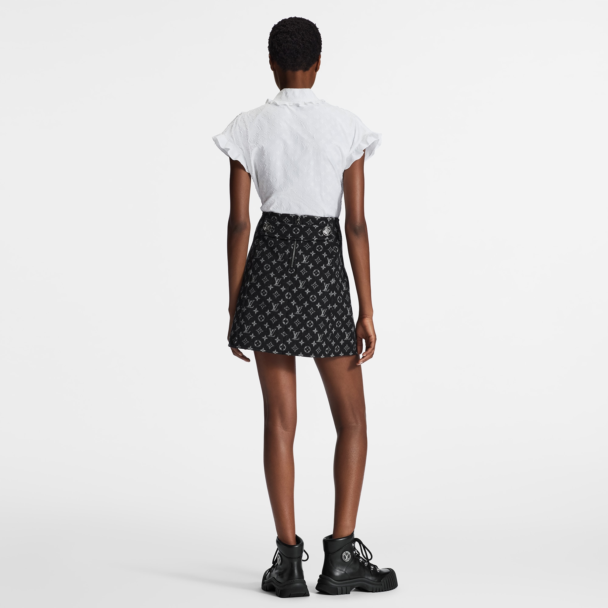 Bluse mit Volant  Damen Ready to Wear Tops | LOUIS VUITTON (Zoom)