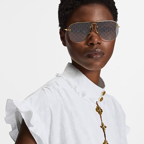 Bluse mit Volant Damen Ready to Wear Tops | LOUIS VUITTON (Zoom)