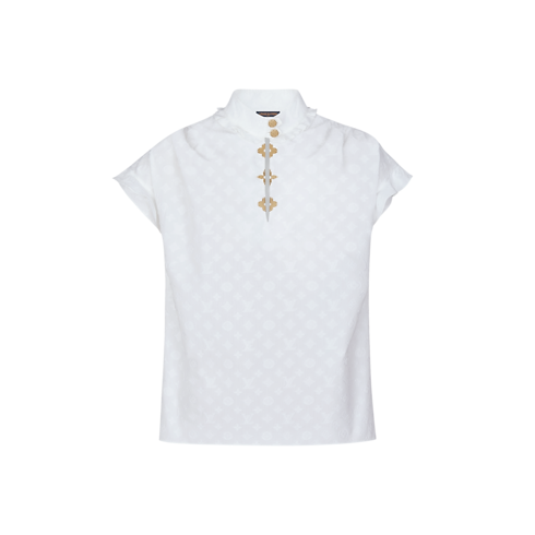 Bluse mit Volant Damen Ready to Wear Tops | LOUIS VUITTON (Zoom)