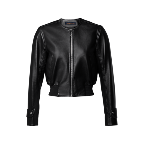 Bomberjacke aus Leder mit Nanogram Damen Ready to Wear Mäntel und Jacken | LOUIS VUITTON (Zoom)
