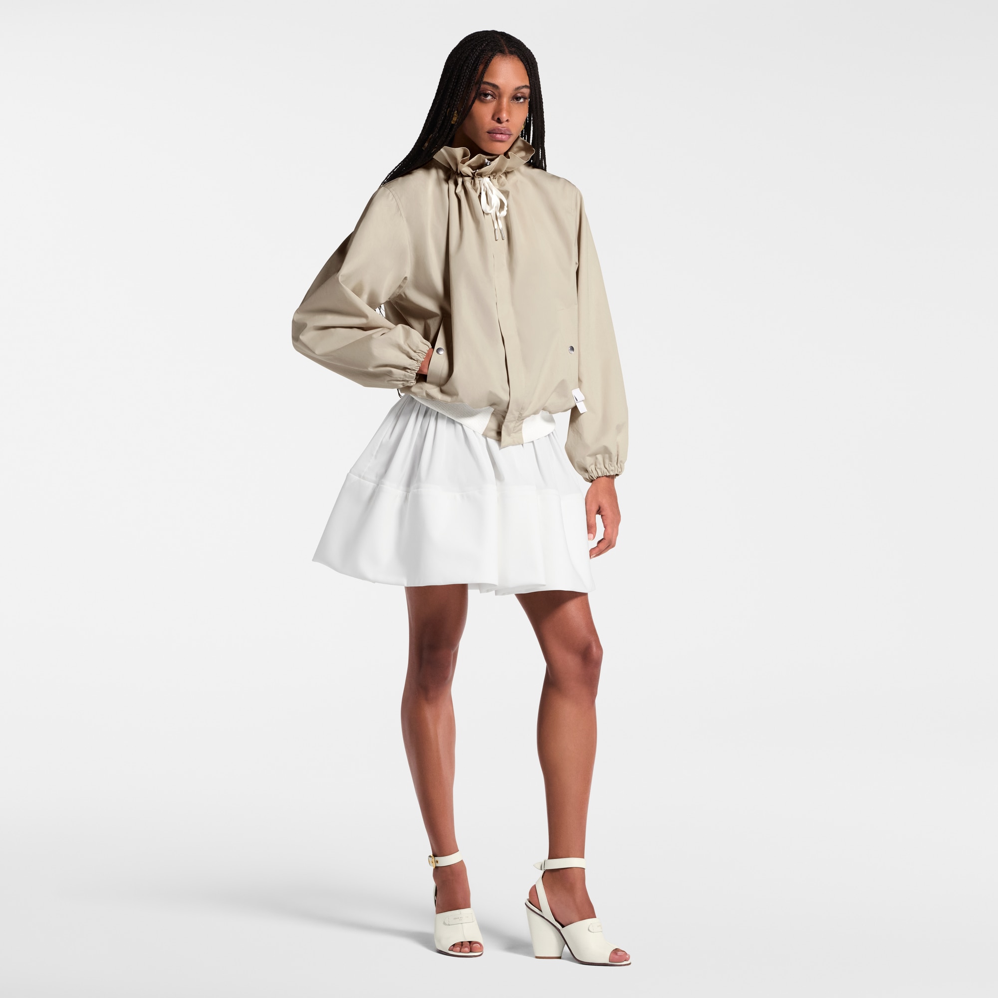 Bomberjacke mit Rüschenkragen  Damen Ready to Wear Mäntel und Jacken | LOUIS VUITTON (Zoom)