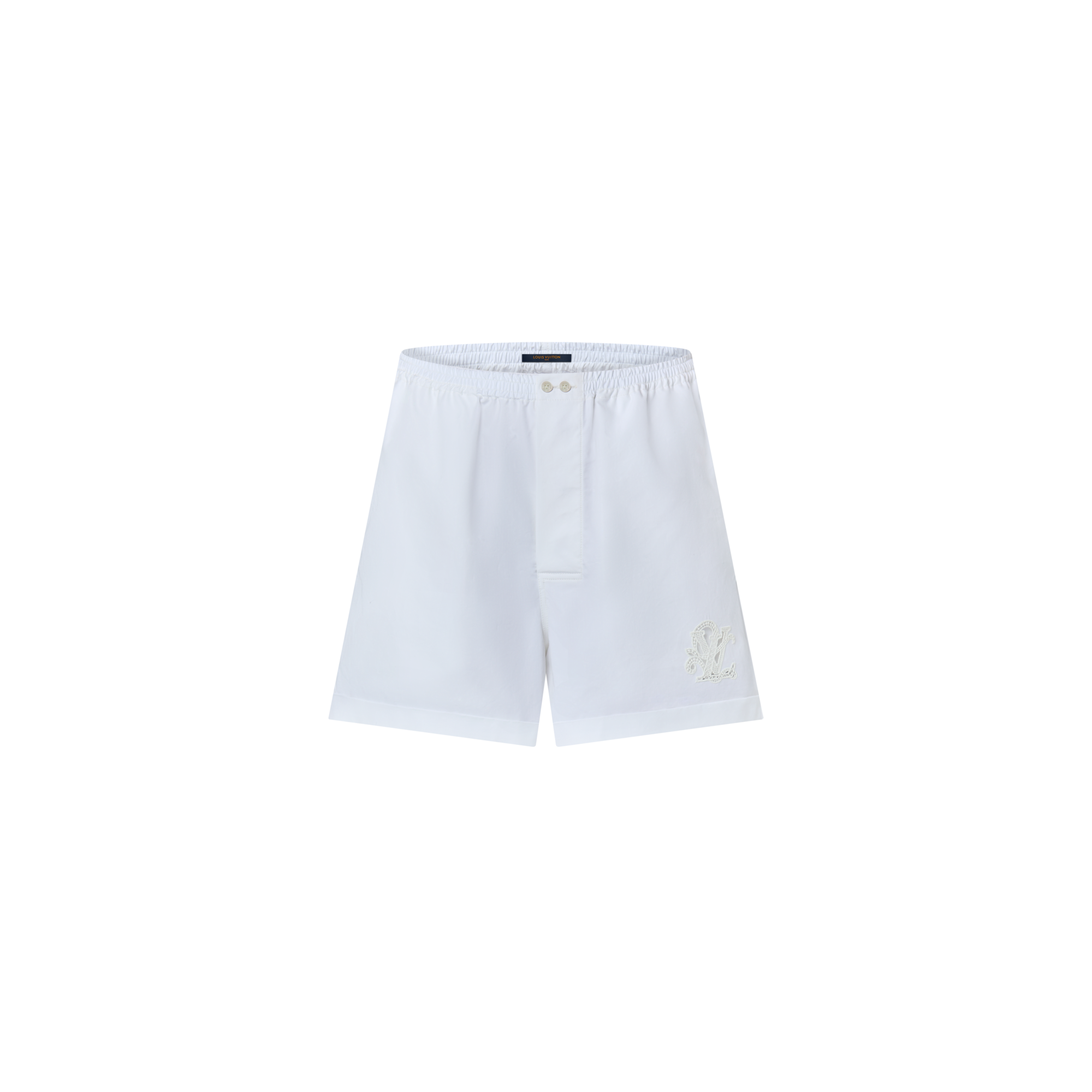 Boxershorts mit LV Initialen als Lochstickerei  Damen Ready to Wear Röcke und Shorts | LOUIS VUITTON (Zoom)
