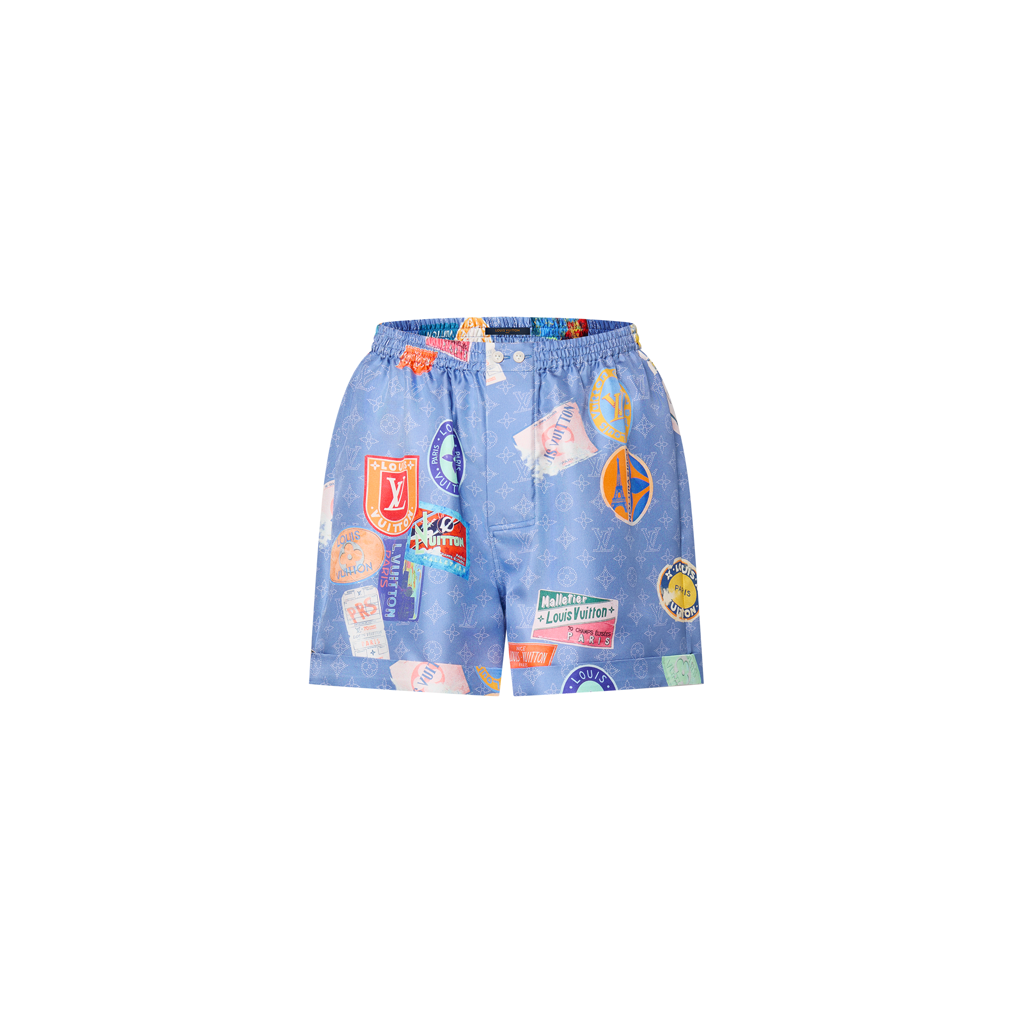 Boxershorts mit Mahina-Motiv und Aufnähern  Damen Ready to Wear Röcke und Shorts | LOUIS VUITTON (Zoom)