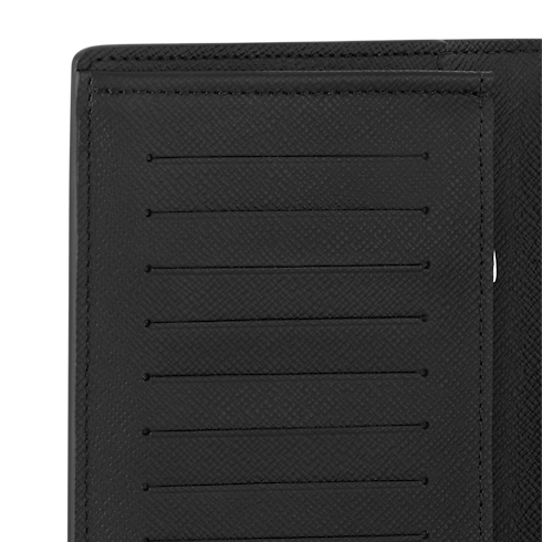 Brazza Geldbörse Taïga Leder Taschen und Kleinlederwaren Lederwaren Personalisierung } | LOUIS VUITTON (Zoom)