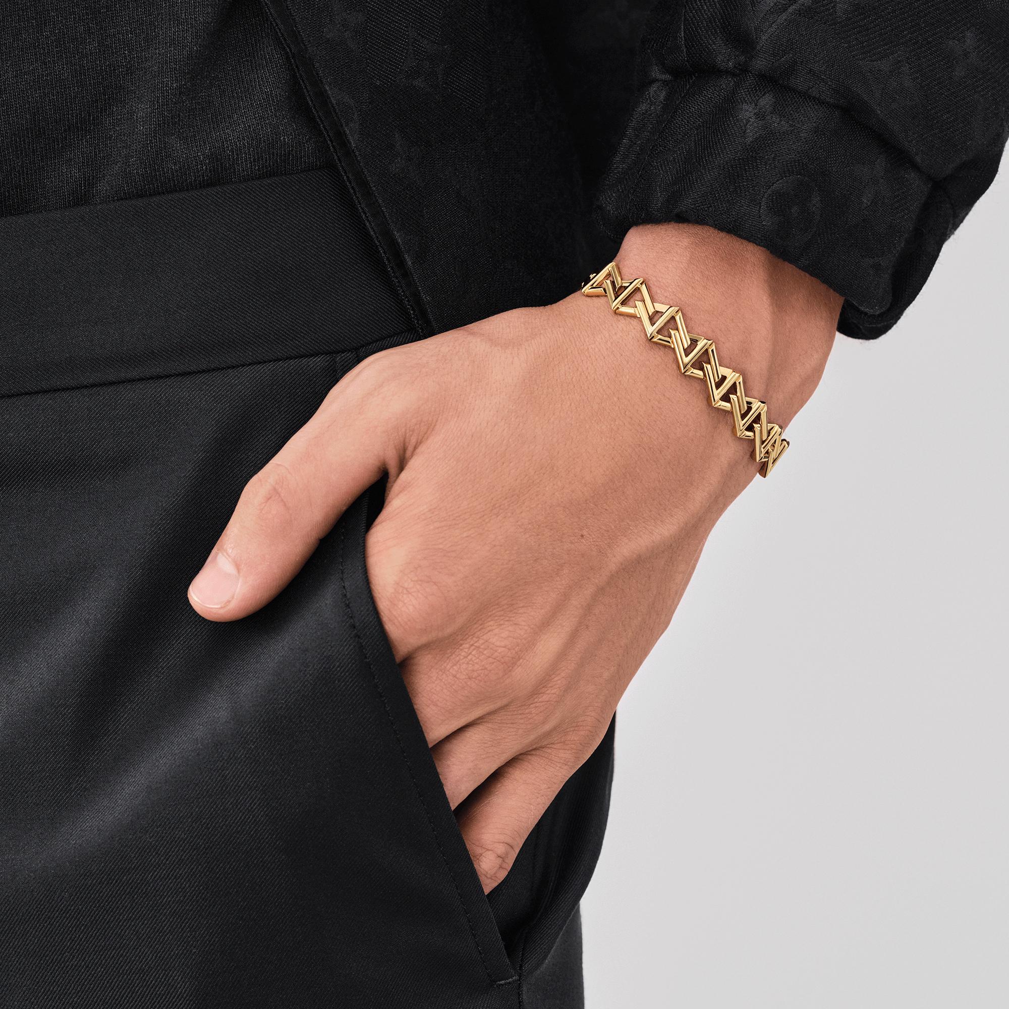 Breites LV Volt Curb Kettenarmband, Gelbgold  Herren Discontinued Product Obs 12 | LOUIS VUITTON (Zoom)