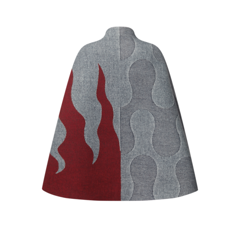 Cape aus Jacquard mit Flammen-Motiv Damen Ready to Wear Mäntel und Jacken | LOUIS VUITTON (Zoom)
