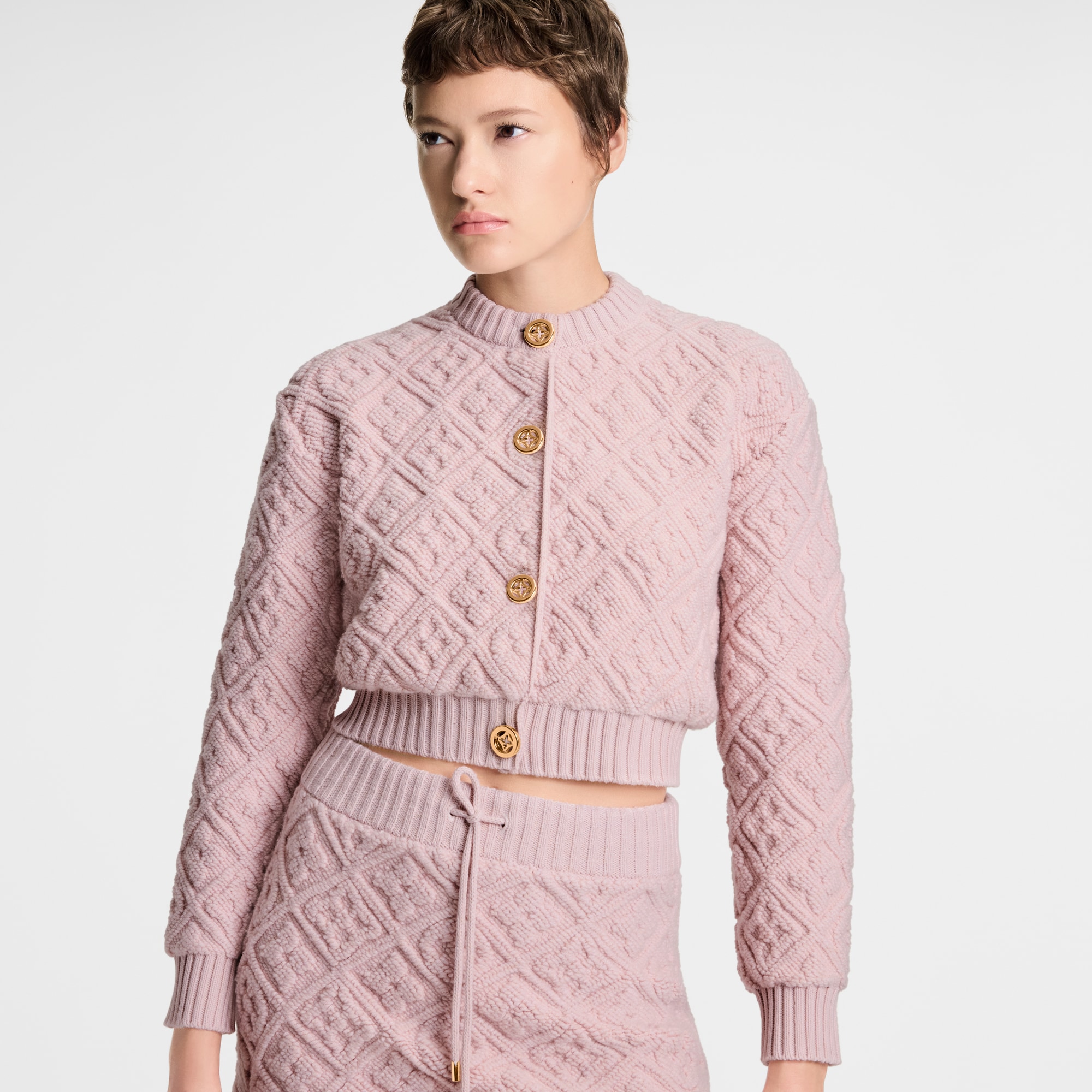 Cardigan aus Frottee mit Monogram  Damen Ready to Wear Strick | LOUIS VUITTON (Zoom)