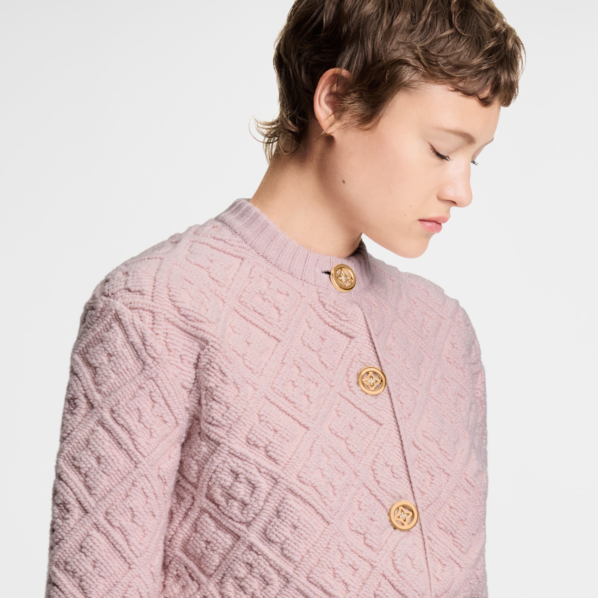 Cardigan aus Frottee mit Monogram  Damen Ready to Wear Strick | LOUIS VUITTON (Zoom)