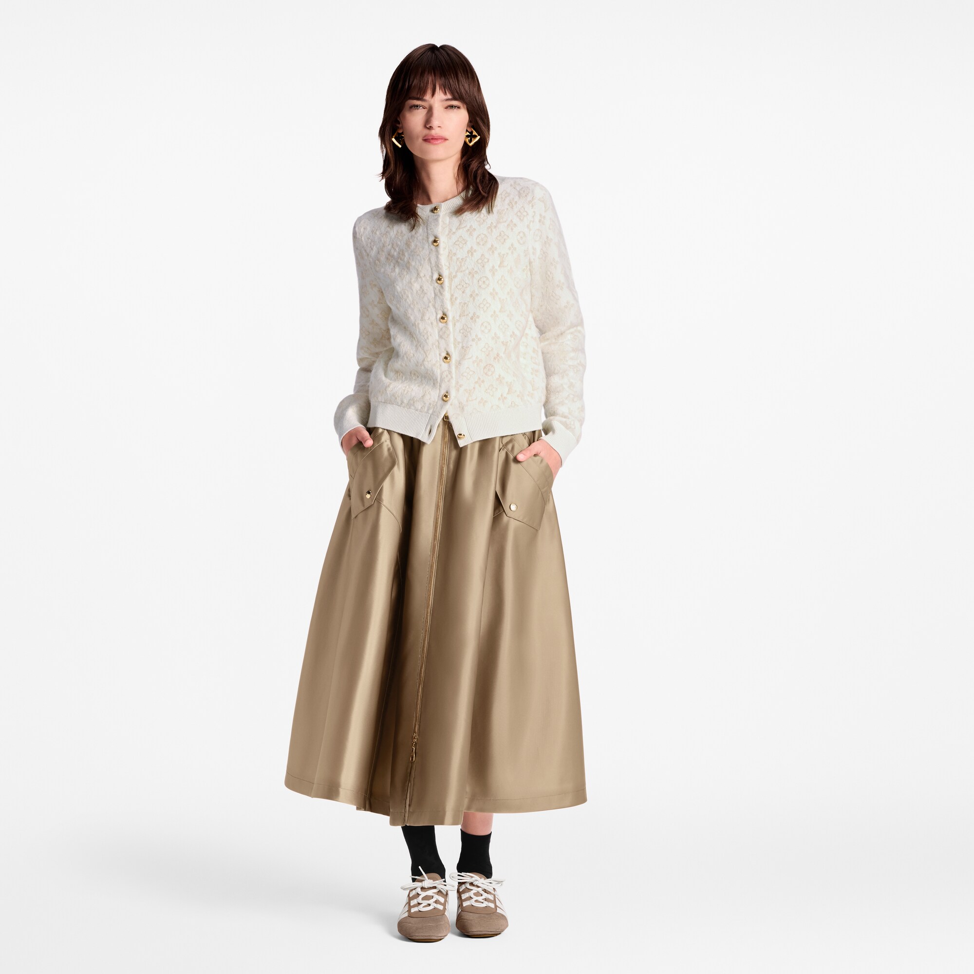 Cardigan aus gebürstetem Strick mit Monogram  Damen Ready to Wear Strick | LOUIS VUITTON (Zoom)