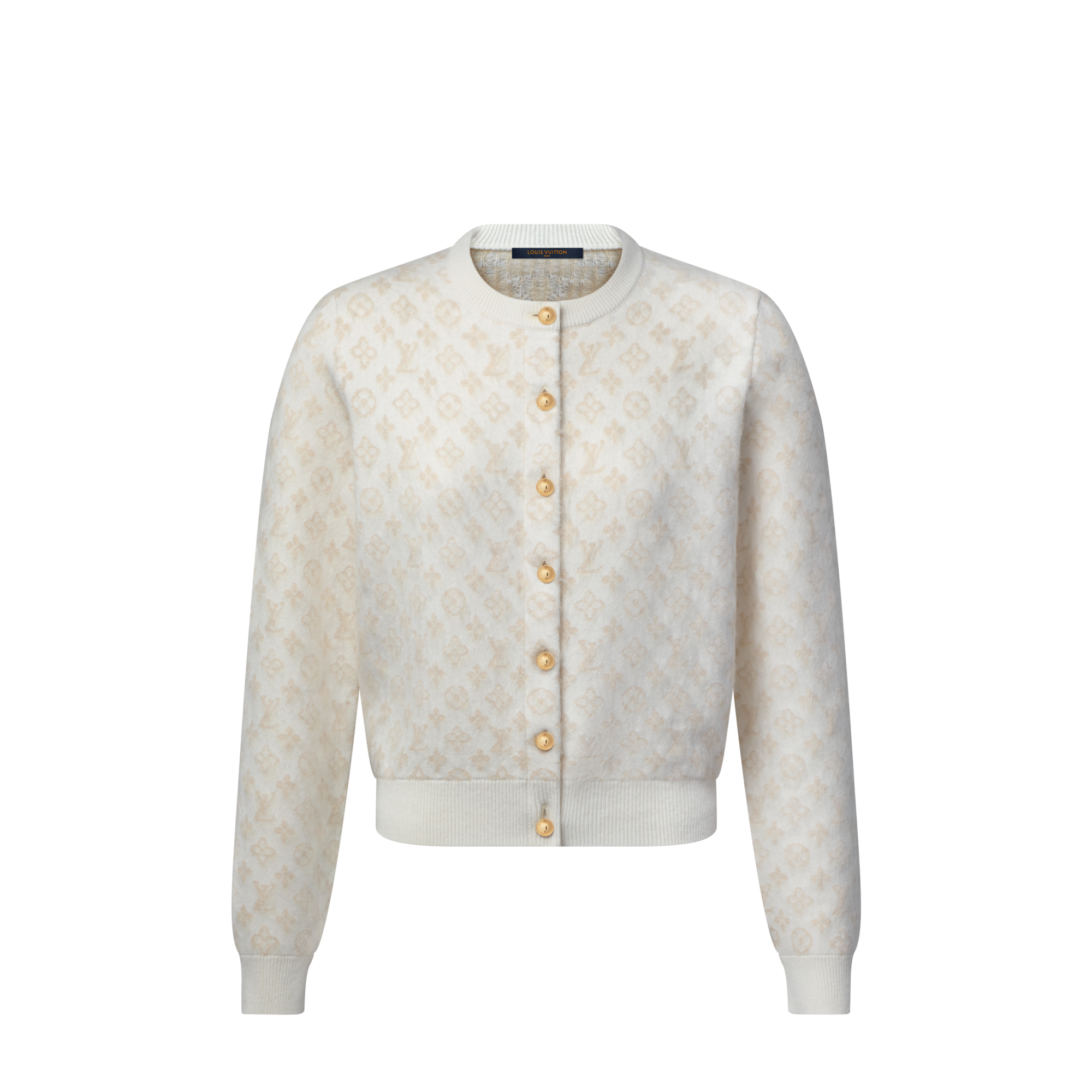 Cardigan aus gebürstetem Strick mit Monogram  Damen Ready to Wear Strick | LOUIS VUITTON (Zoom)
