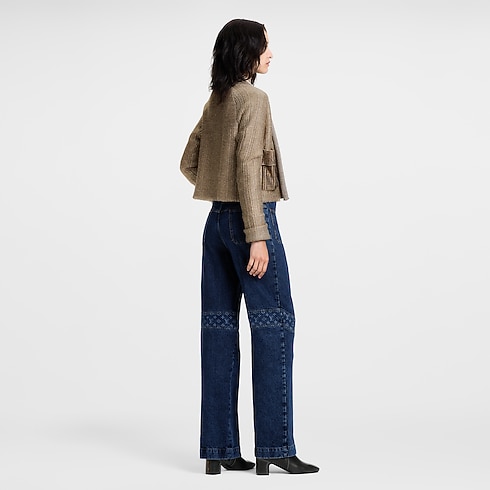 Cardigan aus glitzerndem Strick mit kantiger Passform Damen Ready to Wear Strick | LOUIS VUITTON (Zoom)