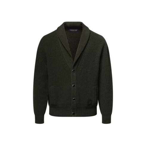 Cardigan aus Kaschmirgemisch mit Schalkragen Herren Ready to Wear Vollständige Ready to Wear | LOUIS VUITTON (Zoom)