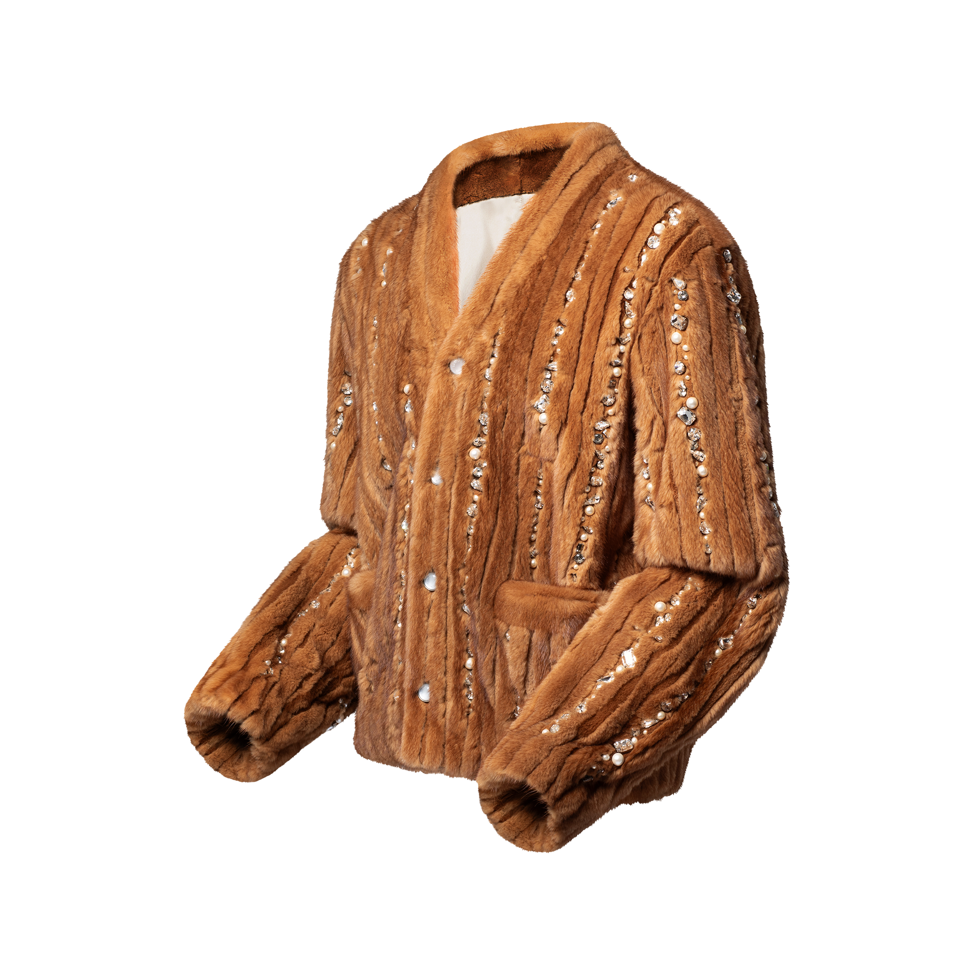 Cardigan aus Pelz mit Verzierungen - auf Bestellung erhältlich  Herren Ready to Wear Vollständige Ready to Wear | LOUIS VUITTON (Zoom)