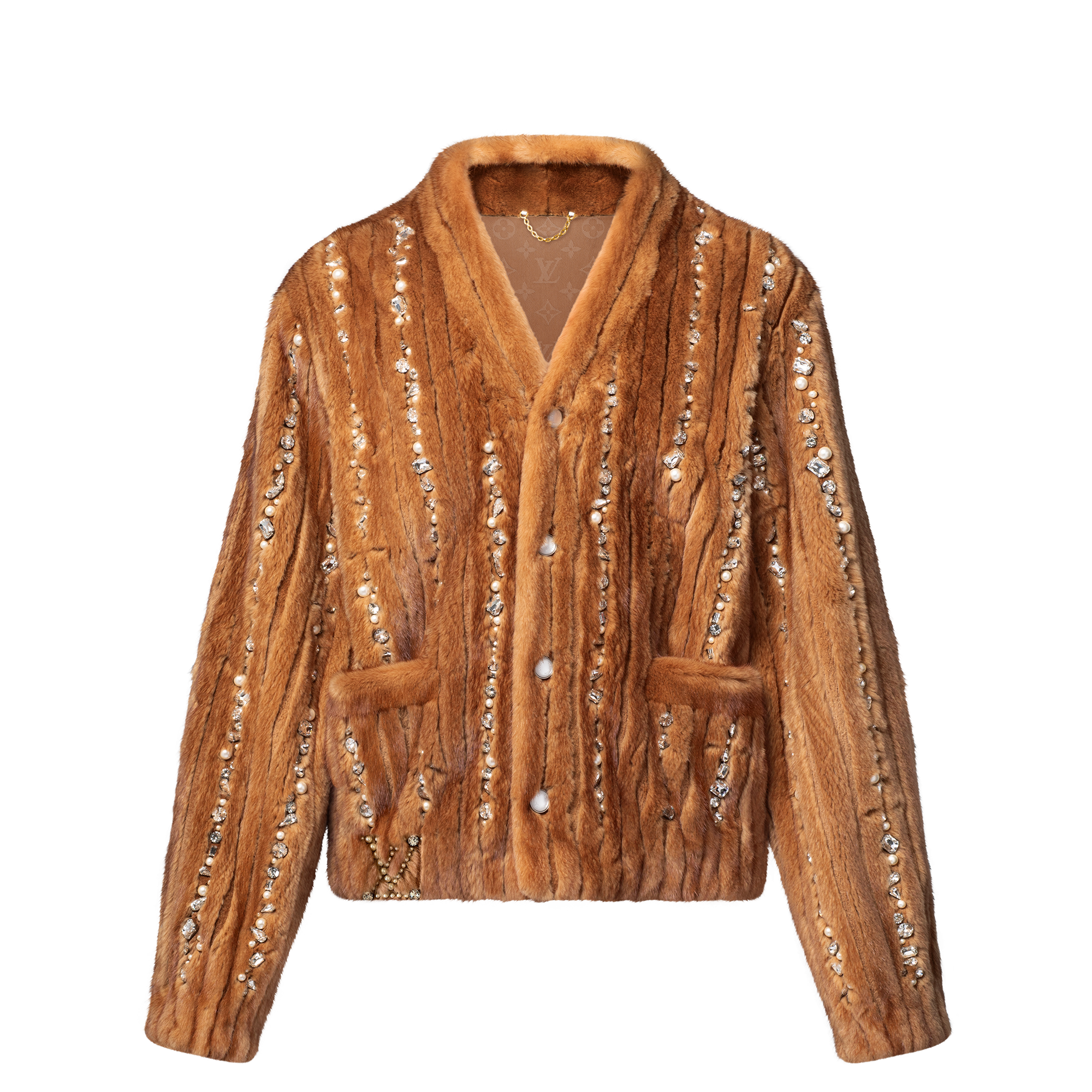 Cardigan aus Pelz mit Verzierungen - auf Bestellung erhältlich  Herren Ready to Wear Vollständige Ready to Wear | LOUIS VUITTON (Zoom)