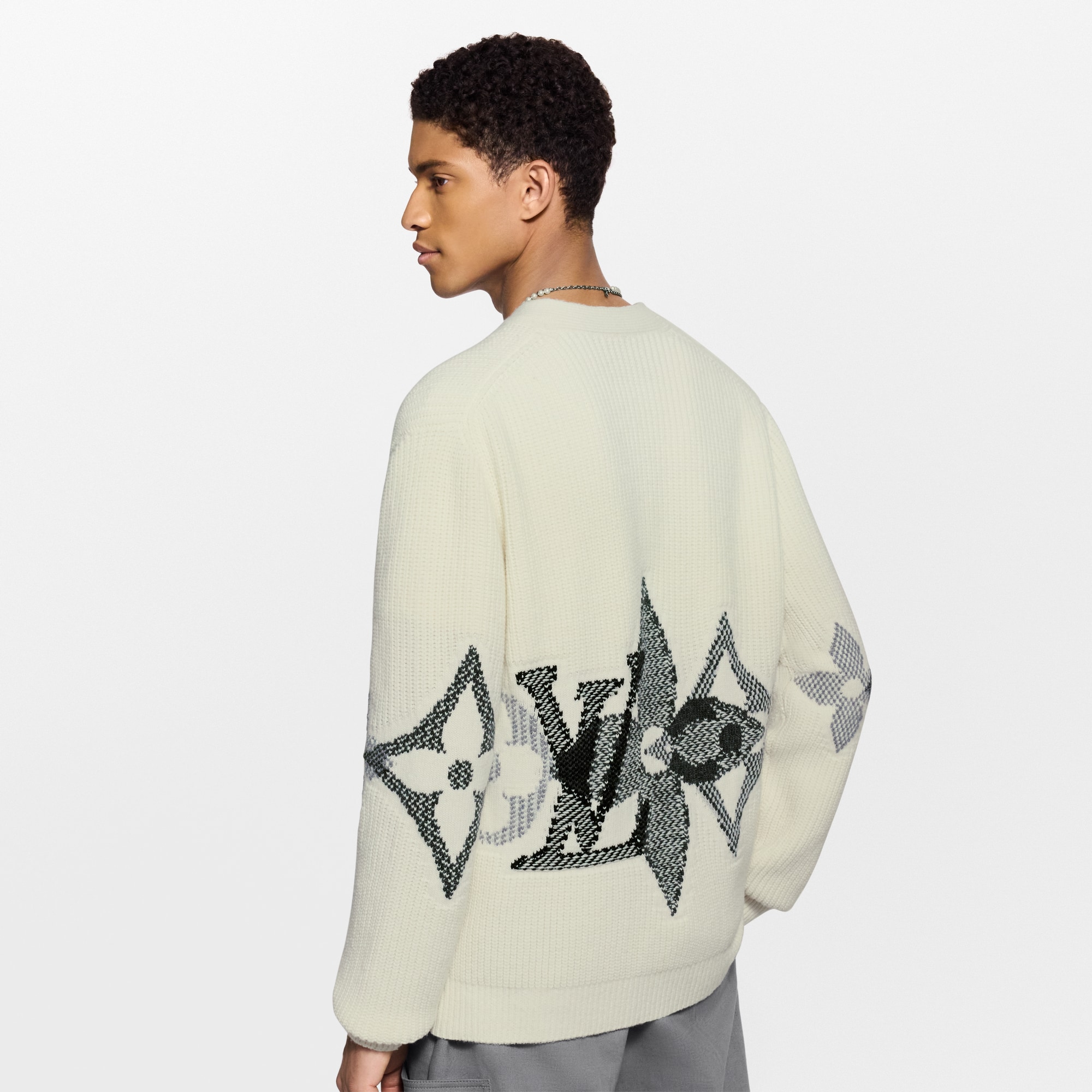 Cardigan aus Strick mit grafischem Motiv  Neuheiten Herren LV Ski | LOUIS VUITTON (Zoom)