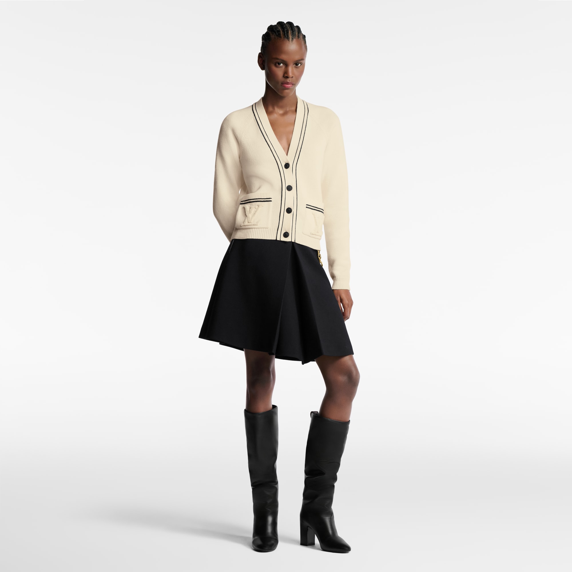 Cardigan mit Akzentstreifen  Damen Ready to Wear Strick | LOUIS VUITTON (Zoom)