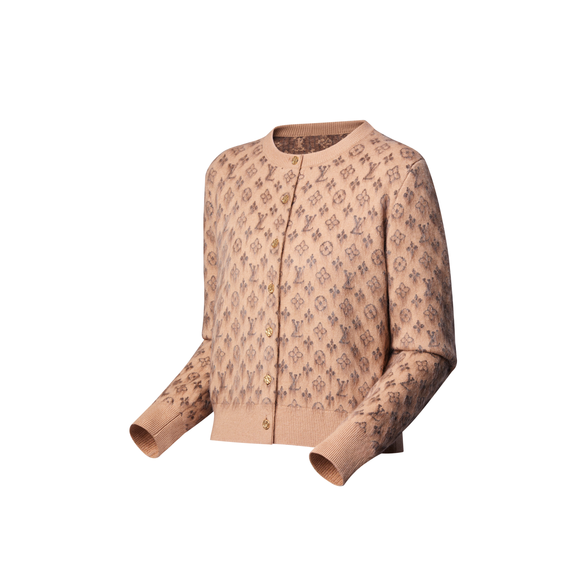 Cardigan mit gebürstetem Design und Monogram-Motiv  Damen Ready to Wear Strick | LOUIS VUITTON (Zoom)