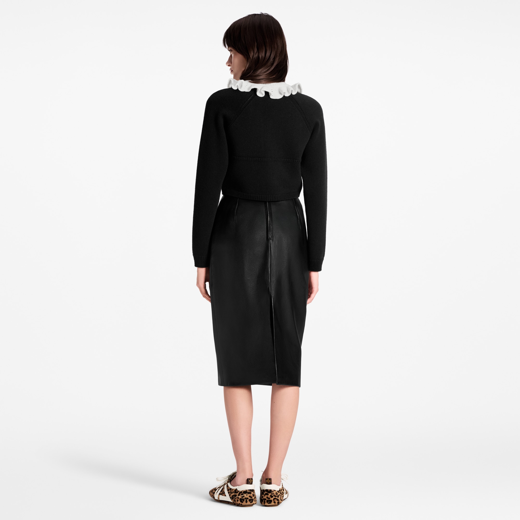 Cardigan mit gerüschtem Kragen  Damen Ready to Wear Strick | LOUIS VUITTON (Zoom)