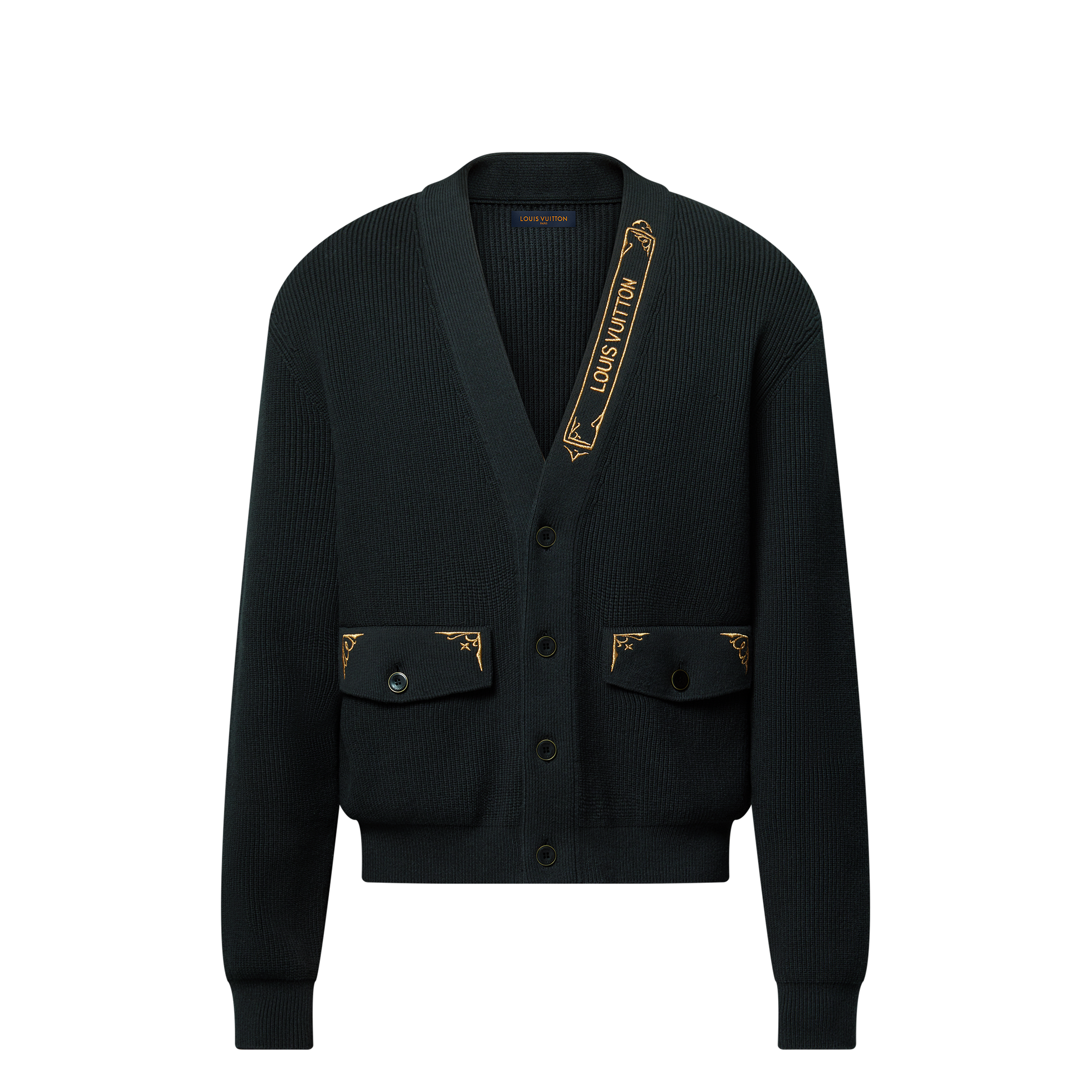 Cardigan mit gestickten Signaturen  Herren Ready to Wear Strick und Sweatshirts | LOUIS VUITTON (Zoom)
