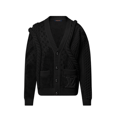 Cardigan mit grobem Zopfstrick aus Wollgemisch Herren Ready to Wear Vollständige Ready to Wear | LOUIS VUITTON (Zoom)
