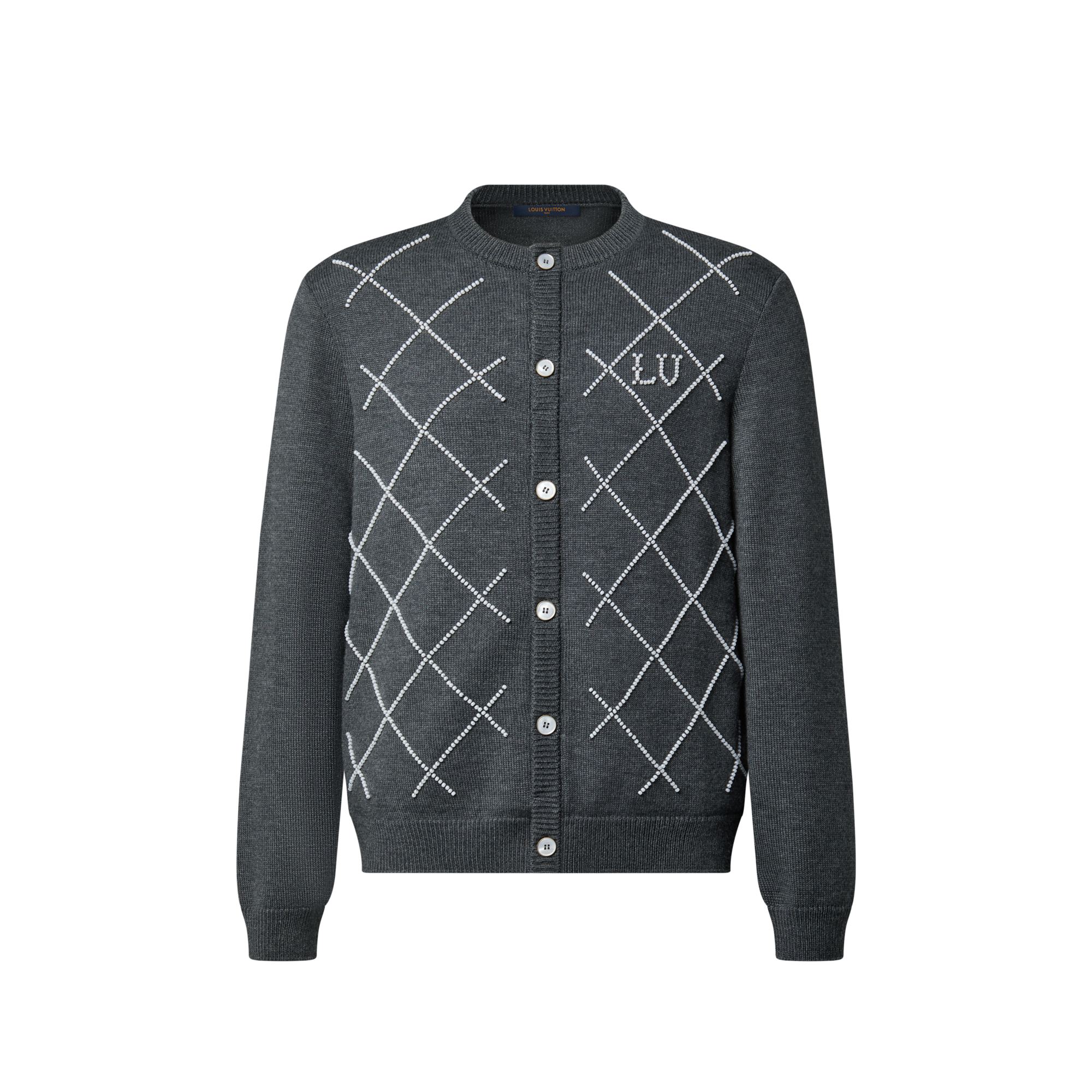 Cardigan mit perlmuttartiger Stickerei  Herren Ready to Wear Vollständige Ready to Wear | LOUIS VUITTON (Zoom)
