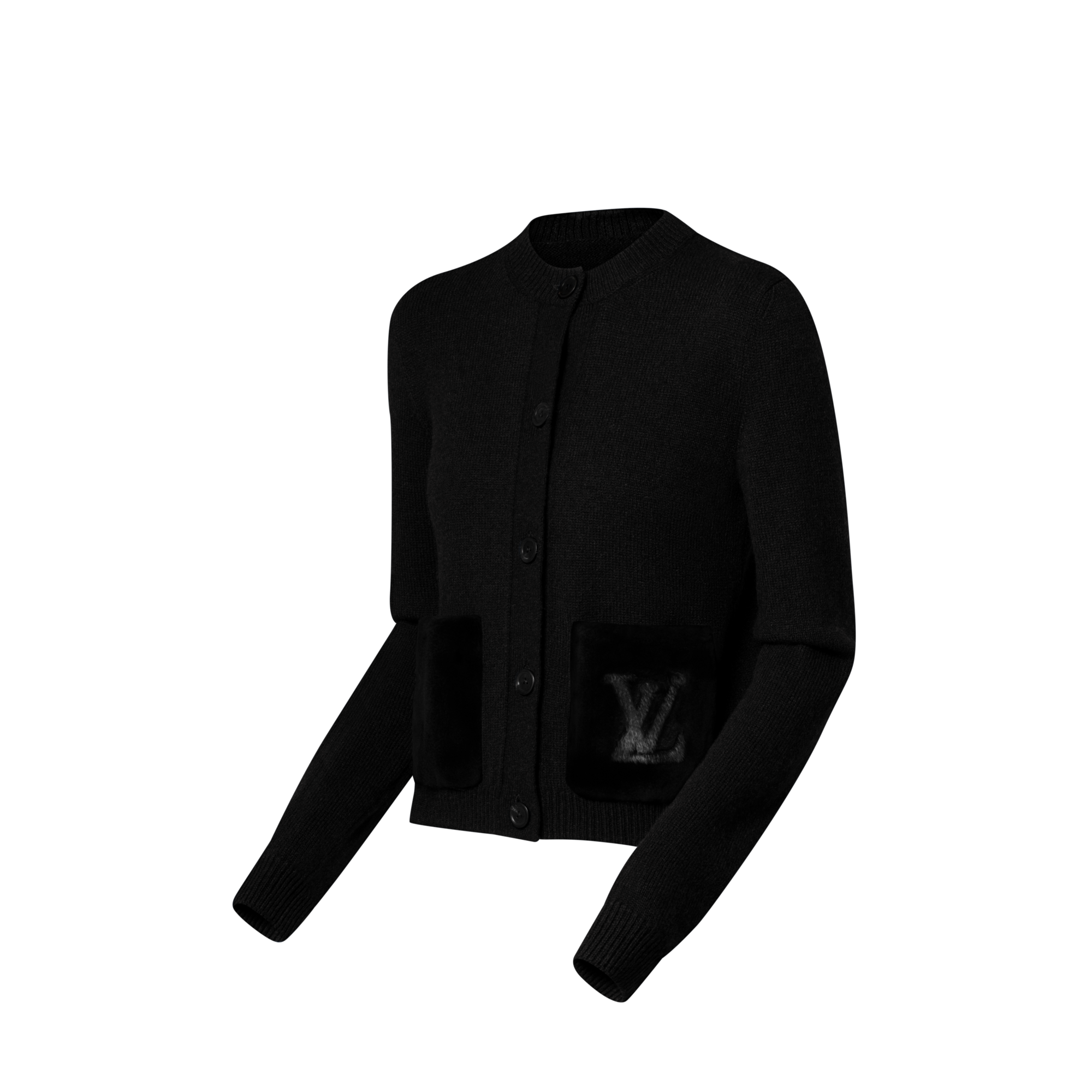 Cardigan mit Taschen aus Pelz  Damen Ready to Wear Strick | LOUIS VUITTON (Zoom)