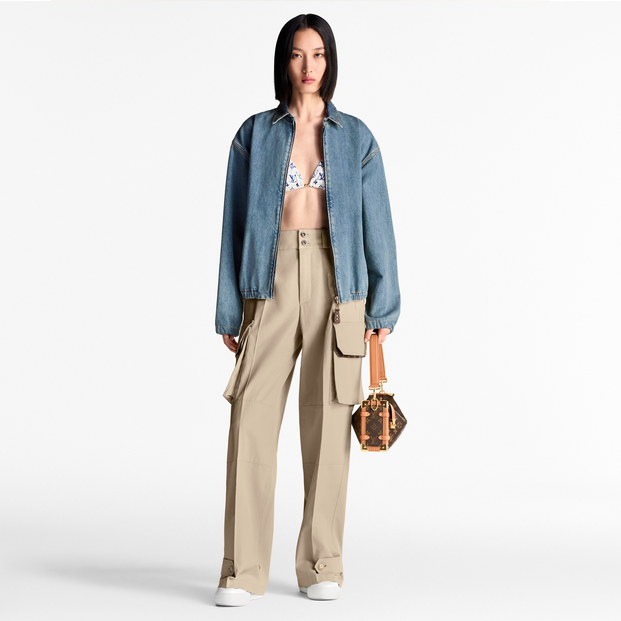 Cargo-Hose mit weitem Bein  Damen Ready to Wear Hosen | LOUIS VUITTON (Zoom)
